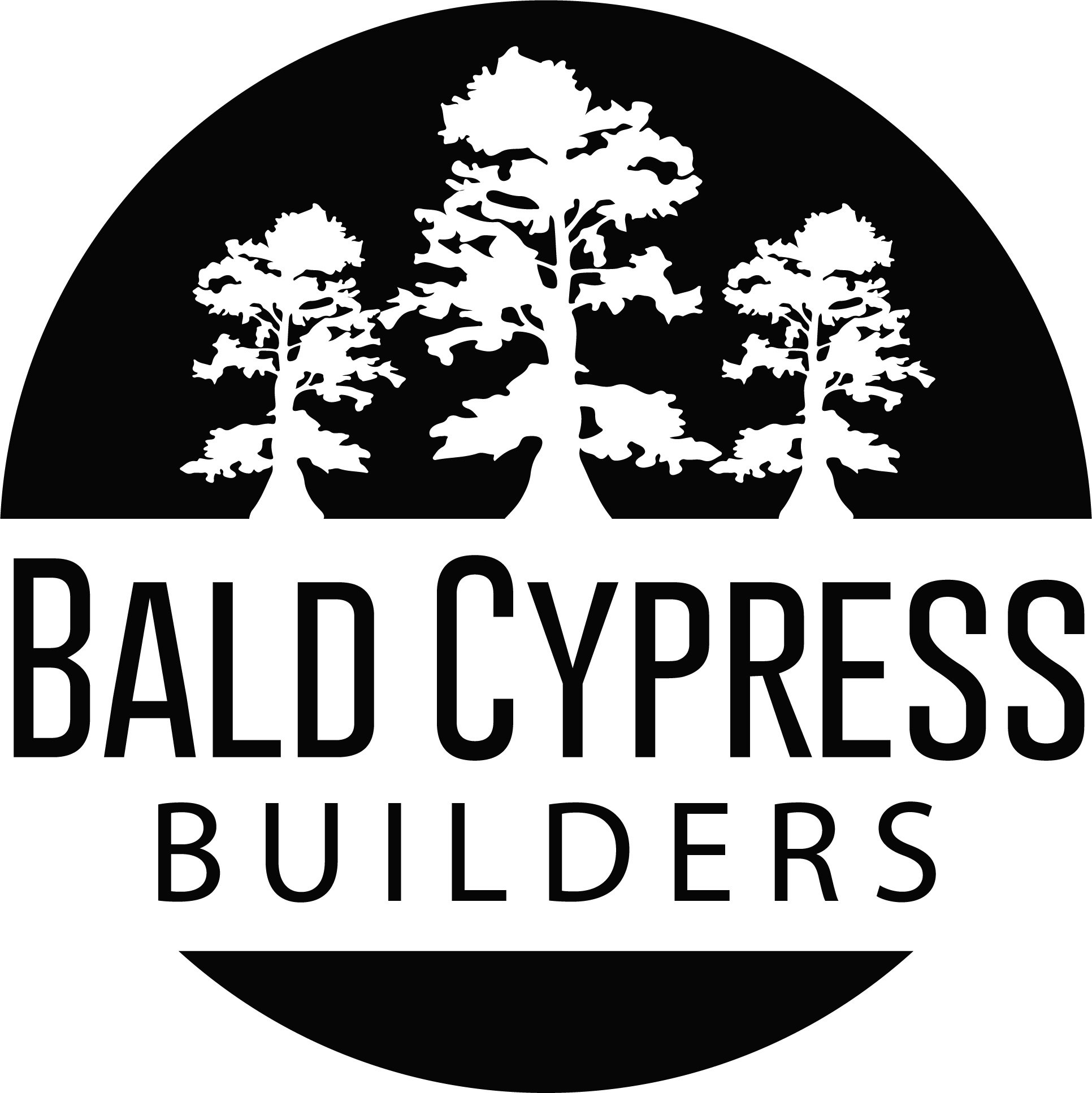 Bald Cypress Builders circle logo black