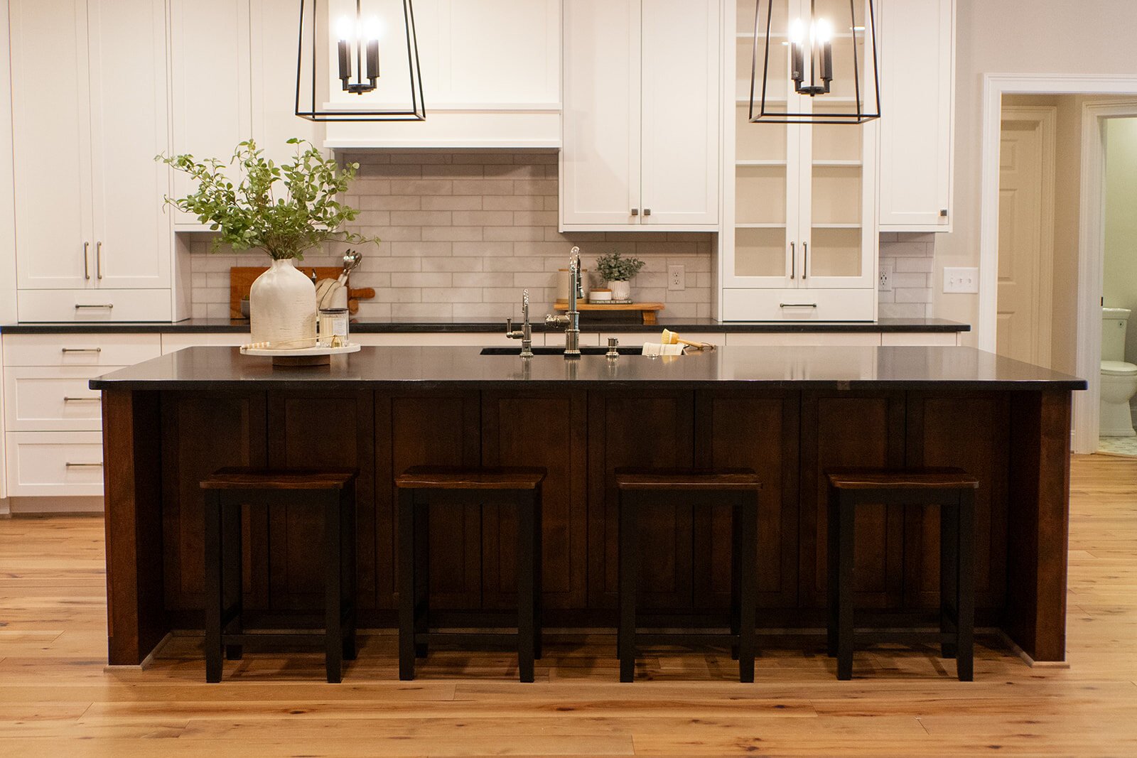 wood-with-black-countertop-island-in-kitchen-remodel-lexington-south-carolina